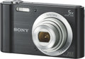 Sony DSC-W800 - Appareil photo compact avec zoom optique 5x - Capteur CCD et stabilisation optique - Modèle noir pour photographie quotidienne et vidéo MP4