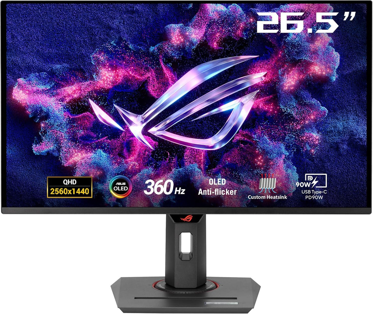 ASUS ROG Strix OLED XG27ACDNG Écran gaming 27 pouces QD OLED QHD - 2560 x 1440 à 360 Hz - Temps de réponse 0,03 ms - G Sync HDMI DisplayPort DCI P3 99