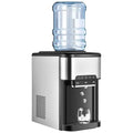 GOPLUS - Machine à glaçons 3 en 1 18,1 kg par 24 h - Eau chaude froide et réservoir 3 L - Contrôle tactile acier inoxydable pour maison bureau boissons