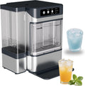 PweKzxt uq23v-992001 - Machine à glaçons en pépites 17 kg par jour - Réservoir amovible 3 L et commande One Touch - Détection infrarouge autonettoyage format compact