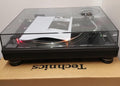 Technics 1210 MK2 platine vinyle - entraînement direct aluminium finition noire - fonctions DJ et reproduction audio - housse antistatique incluse poids 10 kg