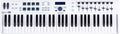 Arturia KeyLab Essential 61 clavier maître MIDI - 61 touches pour production et contrôle musical - USB avec Analog Lab et Ableton Live Lite - UVI Grand Piano et pédale sustain inclus
