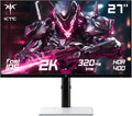 KTC H27E6 - Écran PC gamer 27 pouces QHD 2560 x 1440 Fast IPS 320 Hz - 1 ms HDR400 FreeSync G-Sync 144 pour cent sRGB - HDMI 2.1 DP 1.4 VESA 100 x 100 blanc