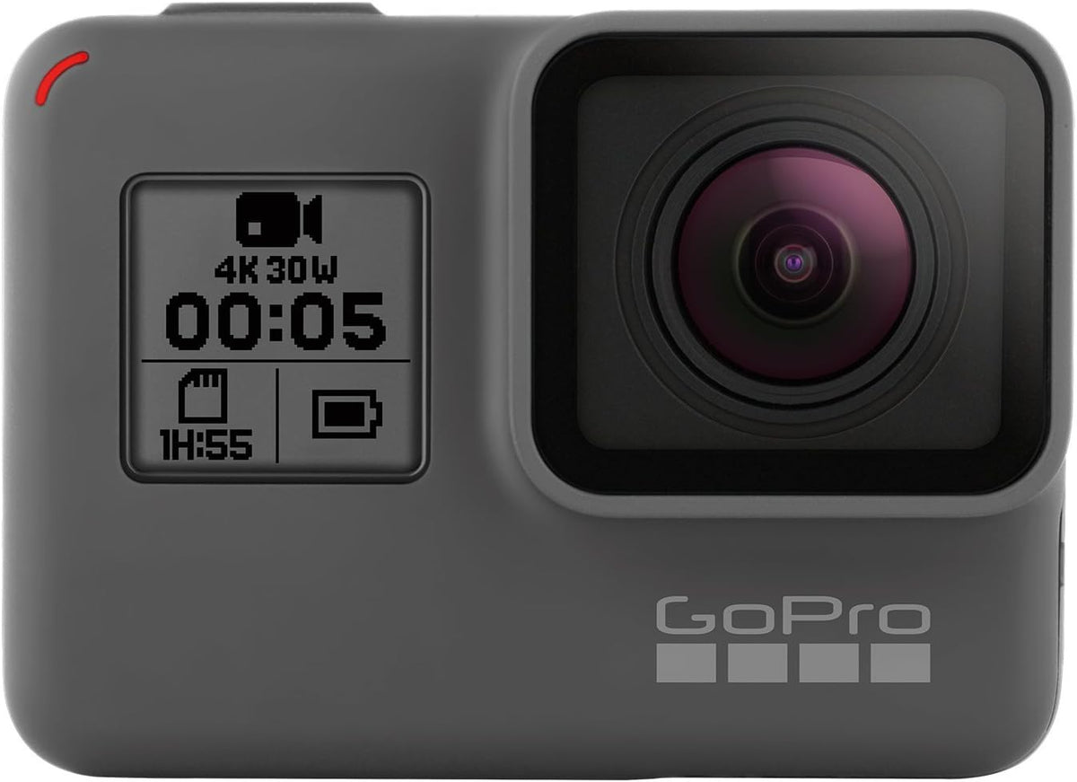 GoPro HERO5 Black caméra action 4K - Capteur CMOS avec écran 1,95 pouce - Vidéo MP4 et audio AAC - Stockage MicroSDHC connexion USB pour sport voyage et aventures