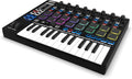 Reloop Keypad Pro - Station de travail DAW compacte avec 25 touches - Contrôleur MIDI USB et MIDI sans fil - Modèle noir léger pour production musicale mobile