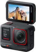 Insta360 Ace Pro Caméra action 4K 120 fps conçue avec Leica - Capteur 1 sur 1,3 pouce avec réduction bruit IA - Écran rabattable 2,4 pouces - Bluetooth et fonctions IA