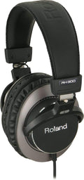 Roland RH 300 Casque studio fermé blanc - Format circum auriculaire avec réduction passive du bruit - Impédance 32 ohms - Connexion filaire jack 3,5 mm pour monitoring professionnel