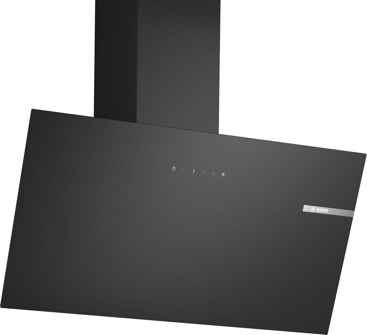 Bosch DWK85DK60 Série 2 - Hotte murale 80 cm noire finition verre - 4 vitesses dont mode intensif et éclairage LED - Filtre métallique niveau sonore 60 dB