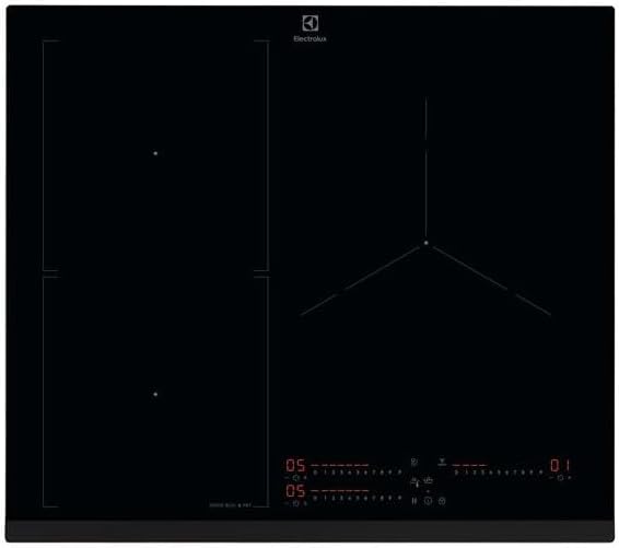 Electrolux EIS67356 plaque induction 59 cm noire - Table de cuisson 3 foyers vitrocéramique avec commande tactile