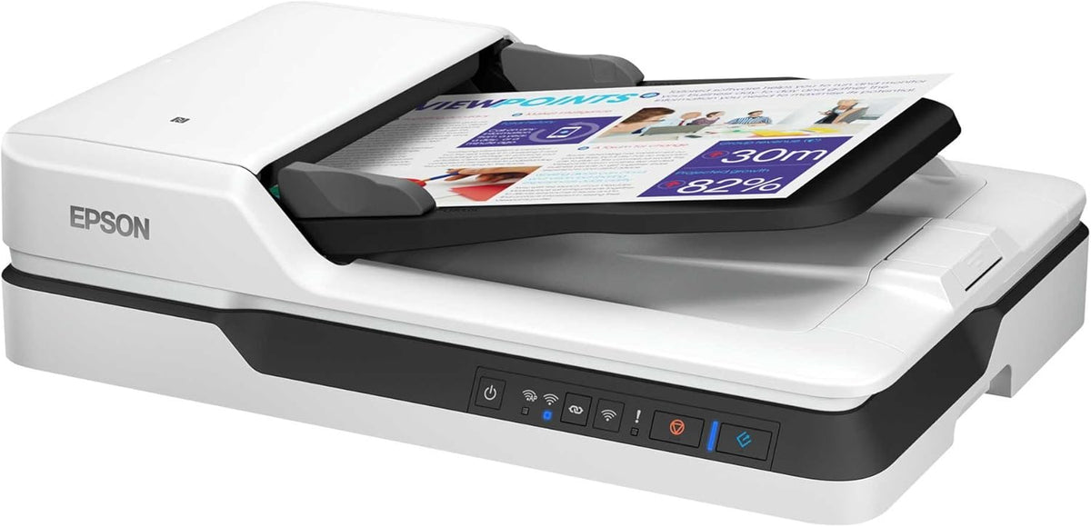 Epson WorkForce DS 1660W Scanner A4 à plat - Résolution jusqu à 1200 x 1200 dpi - Jusqu à 25 pages par minute avec ADF 50 feuilles - USB capteur CIS pour documents