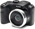 KODAK PIXPRO AZ252 Appareil photo bridge noir 16 MP - Zoom optique 25x grand angle 24 mm - Vidéo HD 720p avec stabilisation optique - Écran LCD 3 pouces JPEG