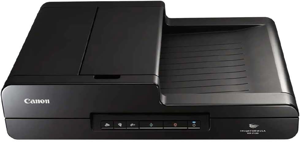 Canon imageFORMULA DR-F120 - Scanner à plat et documents recto verso 600 dpi - Chargeur automatique 50 feuilles jusqu'à 20 pages minute - USB avec logiciel CaptureOnTouch