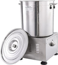 Youding Essoreuse à salade électrique 15 L - Grande capacité pour légumes et salades - Cuve en acier inoxydable 304 - Séchage rapide pour cuisine et préparation alimentaire