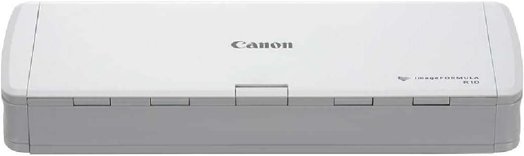 Canon imageFORMULA R10 scanner documents mobile - Recto verso couleur résolution 600 dpi - Chargeur 20 feuilles capteur CIS - USB Plug and Scan avec CaptureOnTouch Lite