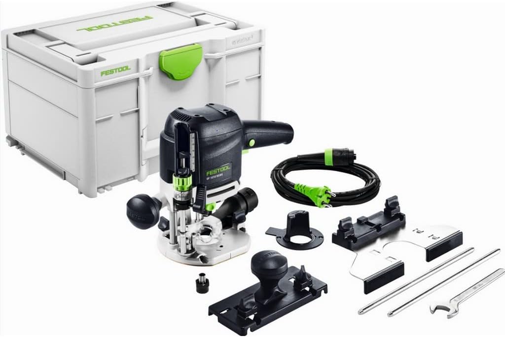 Festool OF 1010 REBQ Plus 576919 Défonceuse filaire - Vitesse jusqu à 23000 tr min alimentation 230 V - Structure métal acier allié - Format léger 3,22 kg pour menuiserie