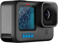 GoPro HERO11 caméra action - Capteur CMOS avec objectif grand angle - Enregistrement vidéo 4K au format MP4 - Stockage SD connexion USB pour sport voyage et création vidéo