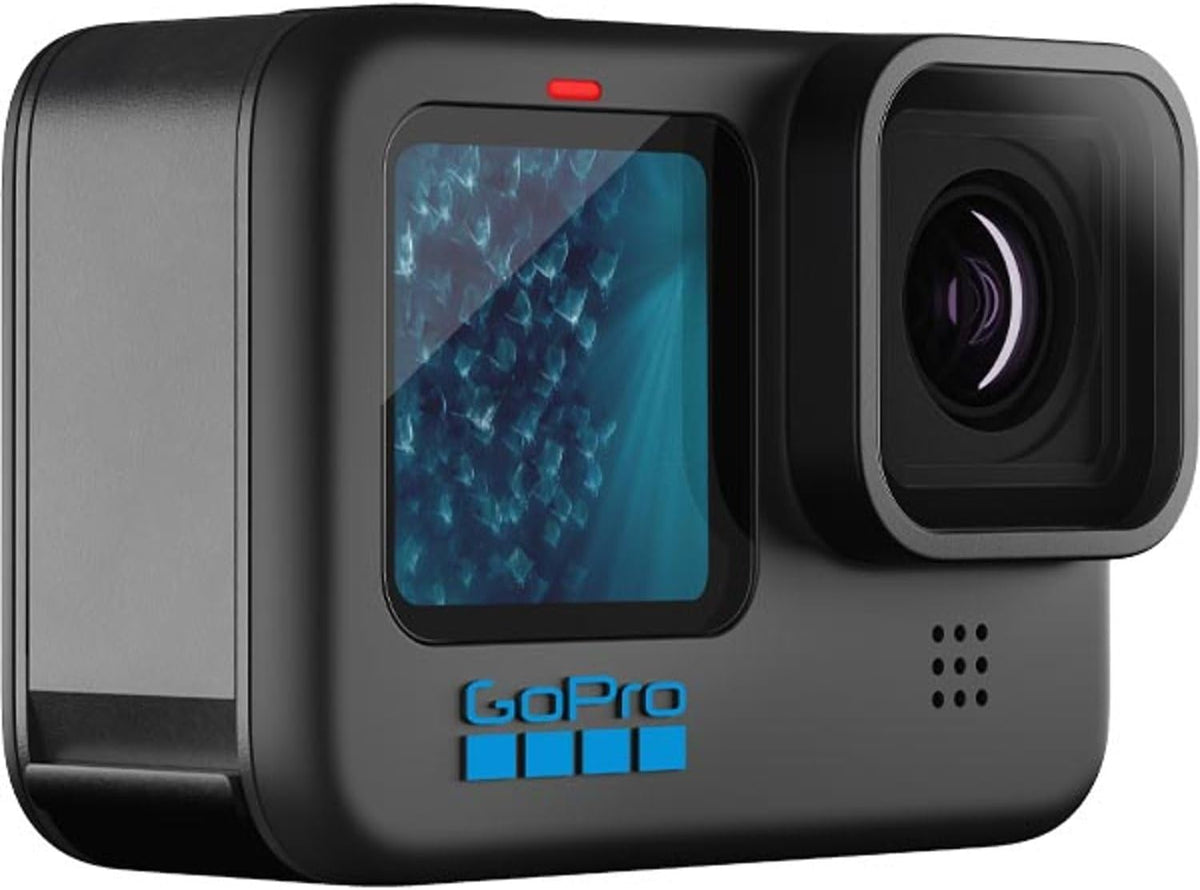 GoPro HERO11 caméra action - Capteur CMOS avec objectif grand angle - Enregistrement vidéo 4K au format MP4 - Stockage SD connexion USB pour sport voyage et création vidéo