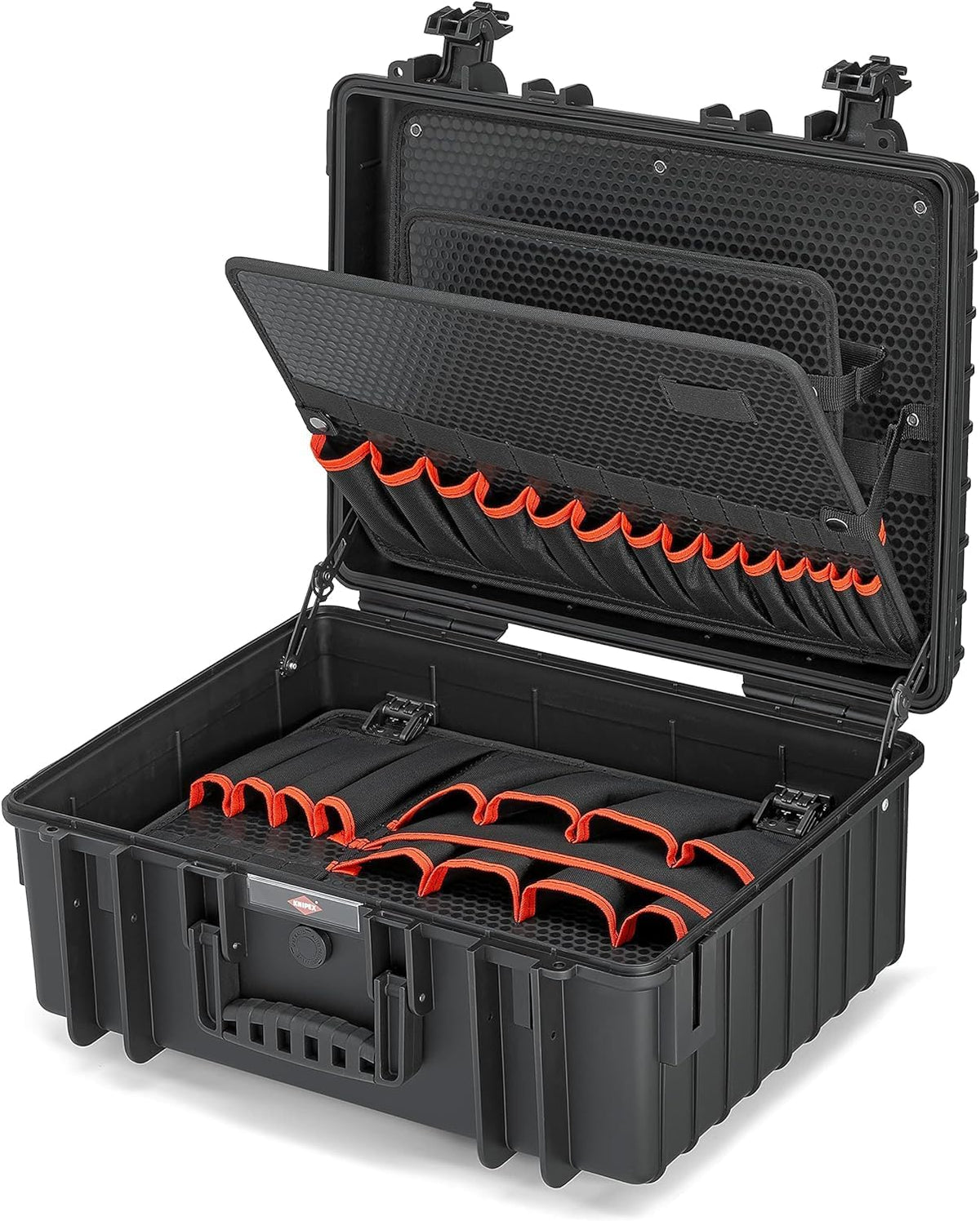 Knipex Robust34 mallette outils vide - 42 compartiments polypropylène noir - dimensions 51 x 41,9 x 21,5 cm - modèle imperméable robuste pour transport professionnel