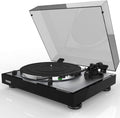 Thorens TD 402 DD - Tourne-disque à entraînement direct noir brillant - Plateau aluminium lecture jusqu'à 45 tours minute - Platine Hi-Fi 6,1 kg pour installation audio