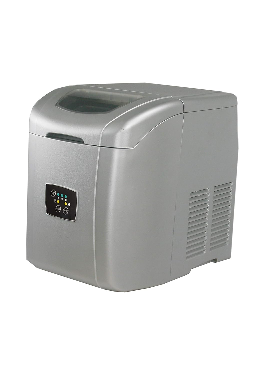 L2G - Machine à glaçons creux ronds 10 kg par 24 h - Stockage 1 kg réservoir d'eau 2 L - Carrosserie inox pour comptoir cuisine bar et espace professionnel