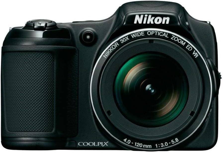Nikon Coolpix L820 appareil photo compact - capteur CMOS 16,8 MP noir écran 3 pouces - zoom optique 30x focale 675 mm - stabilisation mesure centrale et spot