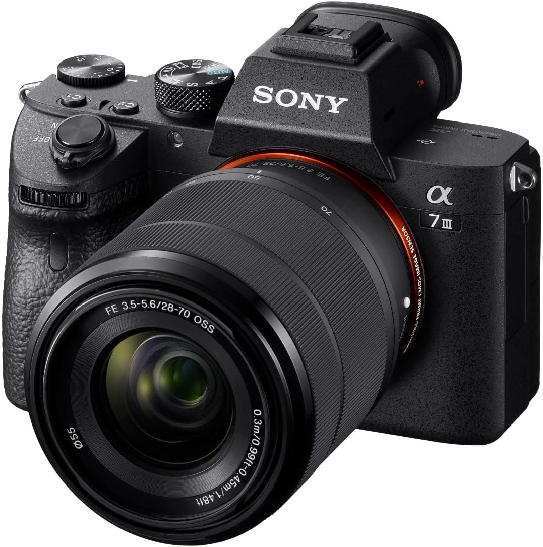 Sony Alpha 7 III - Appareil photo hybride plein format avec objectif FE 28-70 mm OSS - Autofocus 0,02 s stabilisation 5 axes - Vidéo 4K HLG batterie haute capacité