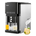 VEVOR distributeur eau 3 en 1 - machine à glaçons et broyeur glace intégrés - production 16 kg en 24 h et 12 cubes en 7 min - modèle de comptoir avec pelle incluse