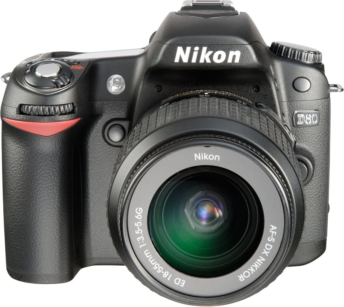 Nikon D80 Reflex numérique 10,2 MP - Objectif AF S VR DX 18 55 mm f 3,5 5,6G ED II - Écran LCD 2,5 pouces et carte SD - Monture Nikon F avec stabilisation
