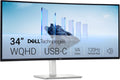 Dell S3425DW - Écran PC incurvé 34 pouces WQHD 3440 x 1440 120 Hz - Dalle VA FreeSync Premium HDR10 - 2 USB-C 2 HDMI 2 USB haut-parleurs réglage hauteur