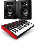 AKAI Professional MPK Mini MK3 avec M-Audio BX3 - Clavier MIDI USB 25 touches et 8 pads - Enceintes monitoring 3,5 pouces - Bundle compact compatible Ableton Live