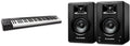 M Audio Keystation 61MK3 et BX4 pack studio - Clavier MIDI USB 61 touches semi lestées - Enceintes monitoring actives stéréo 120 W - Commandes paramétrables pour production