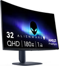 Alienware AW3225DM écran PC gaming incurvé 31,5 pouces - QHD 2560 x 1440 dalle VA 1500R 180 Hz - 1 ms FreeSync AdaptiveSync HDR400 - DP 2 HDMI 3 USB