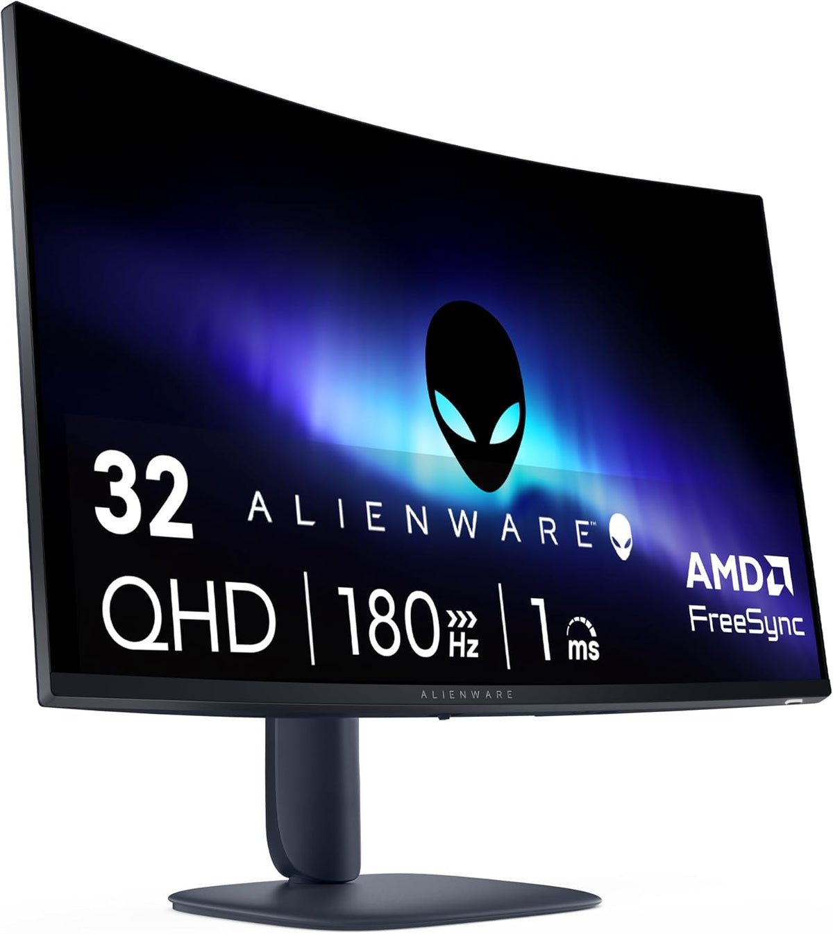 Alienware AW3225DM écran PC gaming incurvé 31,5 pouces - QHD 2560 x 1440 dalle VA 1500R 180 Hz - 1 ms FreeSync AdaptiveSync HDR400 - DP 2 HDMI 3 USB