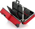 Knipex BIG Twin Move RED mallette outils vide - 108 compartiments finition rouge - polypropylène métal aluminium - dimensions 52 x 43,5 x 26,5 cm pour transport professionnel