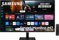 Samsung Smart Monitor M7 LS32DM702UUXEN 32 pouces noir - 4K UHD 3840 x 2160 dalle VA 60 Hz - Smart TV Gaming Hub écran mat inclinable - 2 HDMI USB C 65 W 3 USB A
