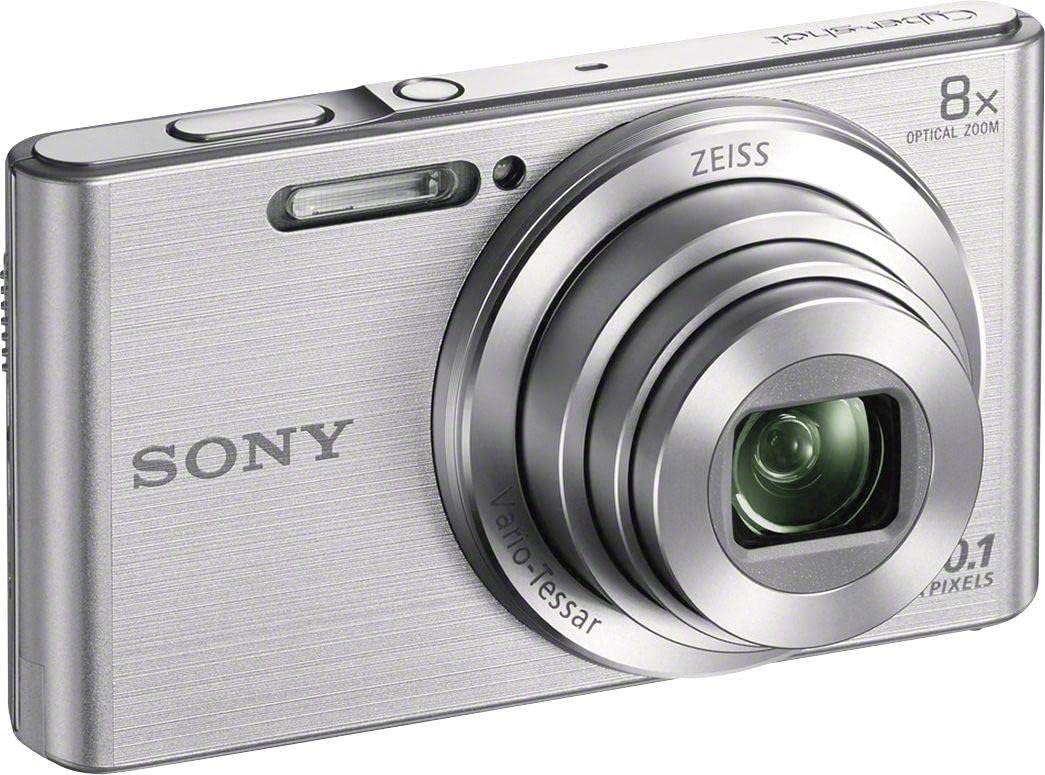 Sony DSC W830S appareil photo compact 20,1 MP argent - Zoom optique 8x avec stabilisation - Capteur CCD format 16 sur 9 - Vidéo MPEG 4 pour voyage et usage quotidien