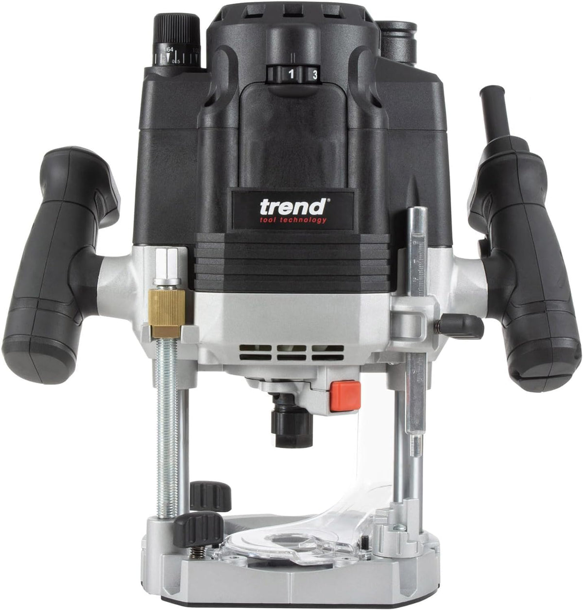 Trend T8 défonceuse plongeante double mode - puissance 2200 W pince 12 mm alimentation 230 V - vitesse jusqu à 26000 tr min - usage manuel ou sur table en atelier