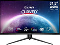 MSI G32CQ5P Écran gaming incurvé 31,5 pouces WQHD - Dalle VA 1500R 2560 x 1440 - 170 Hz 1 ms Adaptive Sync - HDMI DisplayPort réglable sur 3 axes