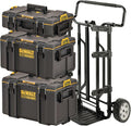 DEWALT TOUGHSYSTEM DWST83401 1 Kit 4 en 1 - Trois coffrets et un chariot modulaires - Capacité totale jusqu à 120 kg avec protection IP65 - TAG Tool Connect robuste