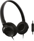 Pioneer SE-MJ502T-K - Casque supra auriculaire filaire 32 ohms - Jack 3,5 mm format léger 104 g - Modèle noir pour musique téléphone ordinateur et usage quotidien