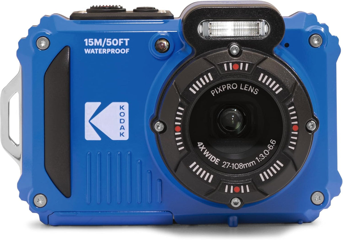 KODAK PIXPRO WPZ2 Appareil photo compact jaune 16 MP - Étanche et antichoc - Zoom optique 4x jusqu à 140 mm - Stabilisation optique pour photo et vidéo