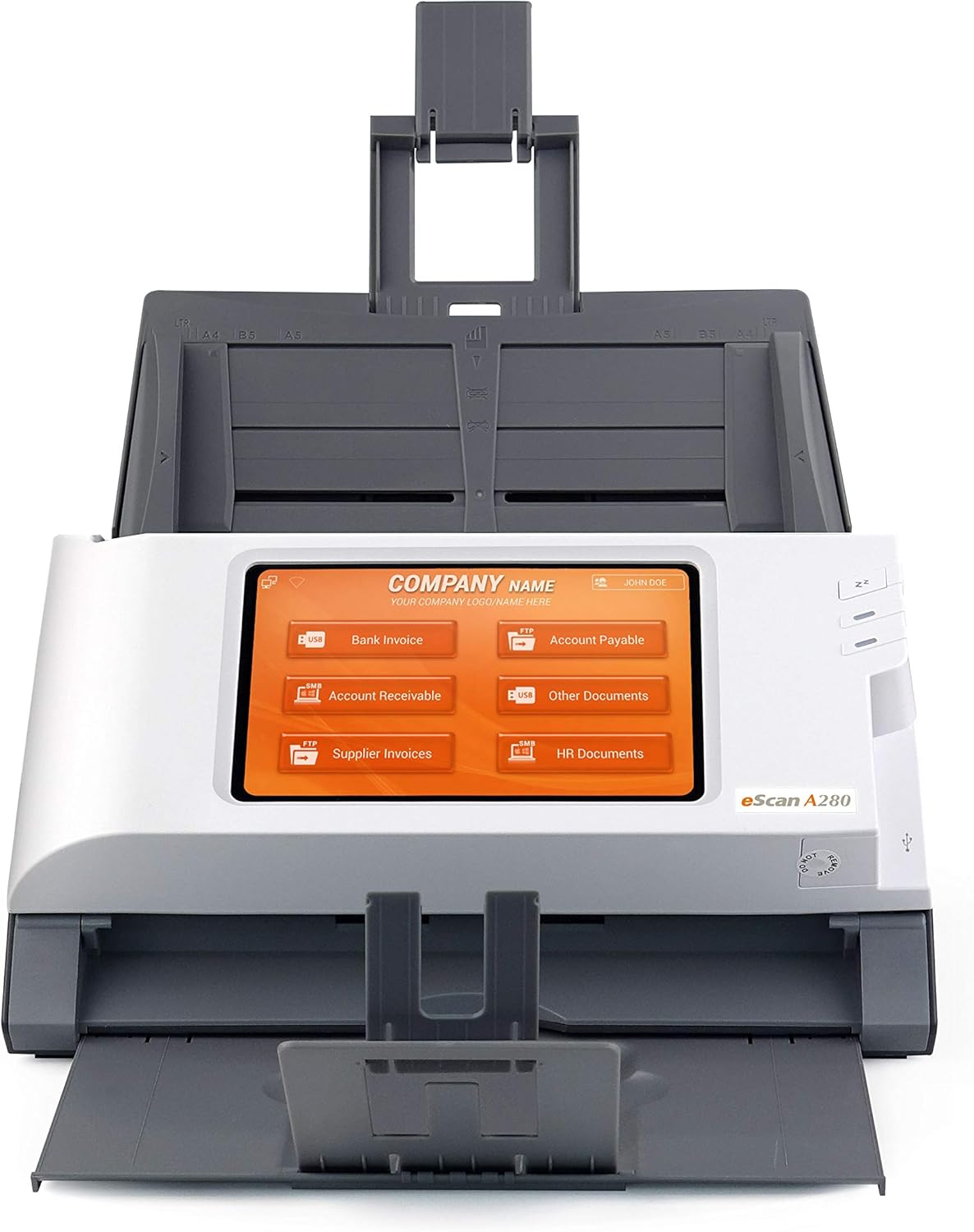 Plustek eScan A280 Enterprise scanner A4 - ADF 50 feuilles résolution 600 x 600 dpi - USB WiFi capteur CIS - modèle professionnel pour numérisation documents