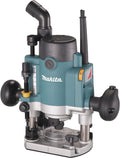Makita RP1111CJ défonceuse 1100 W - Pinces 6 mm 6,35 mm et 8 mm - Machine filaire pour travaux de fraisage - Coffret MAKPAC inclus poids 3,3 kg