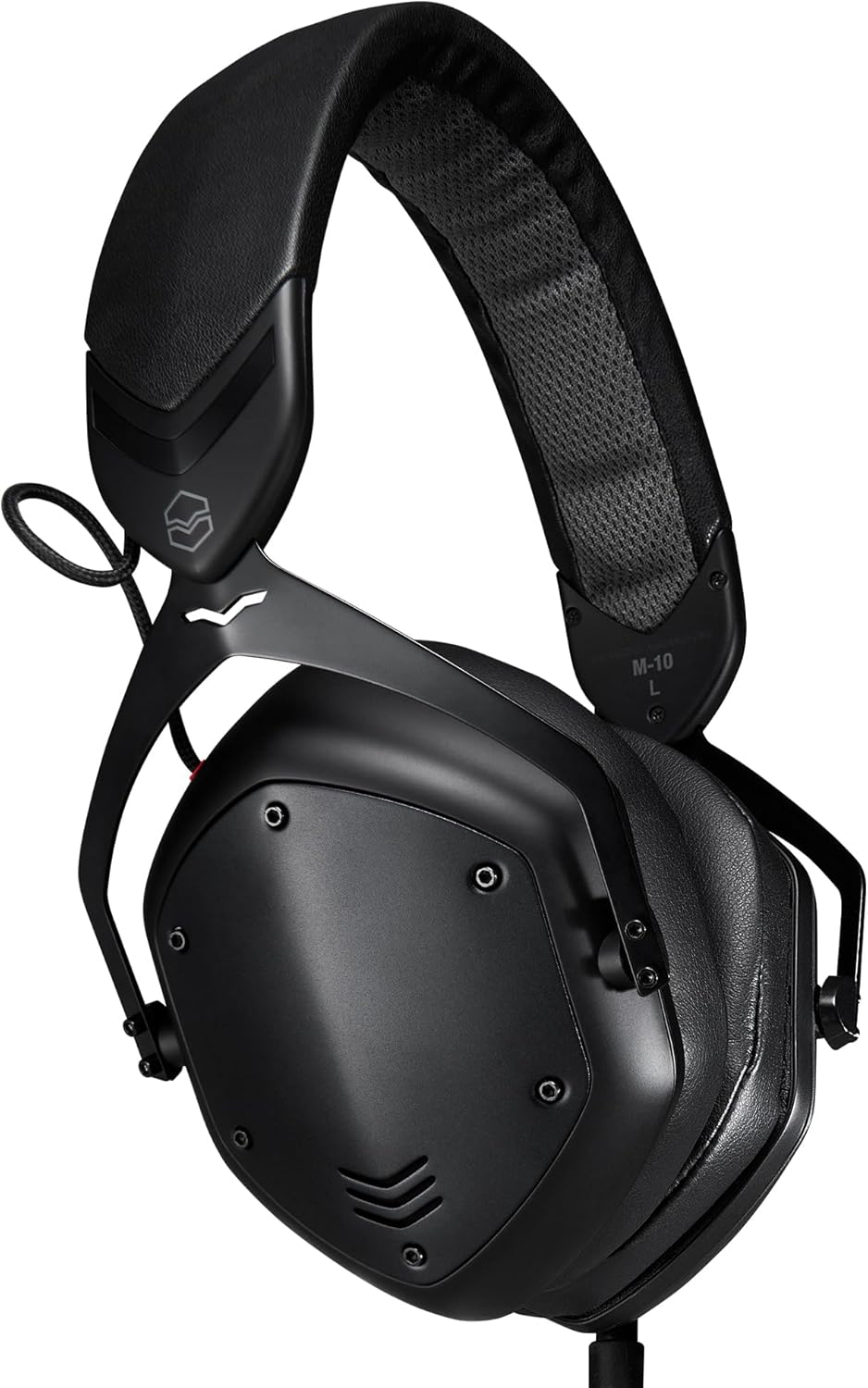 V Moda M 10 Casque DJ noir circum auriculaire - Basses profondes et aigus clairs - Coussinets en mousse à mémoire de forme - Connexion filaire jack 3,5 mm