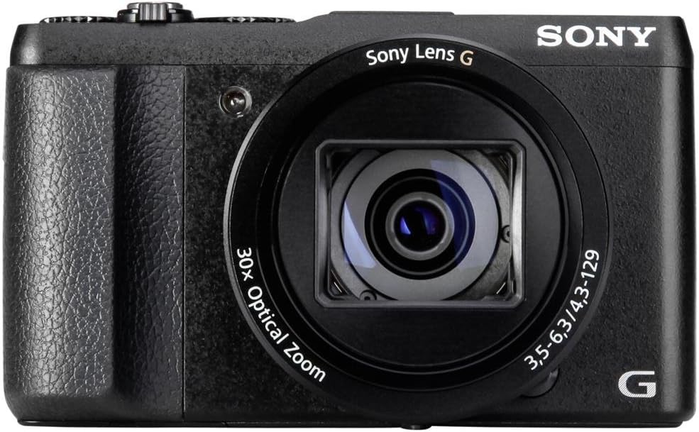 Sony DSC-HX60B - Appareil photo compact 20,4 MP zoom optique 30x - Capteur CMOS stabilisation intégrée - Noir sans GPS pour voyage et photographie polyvalente