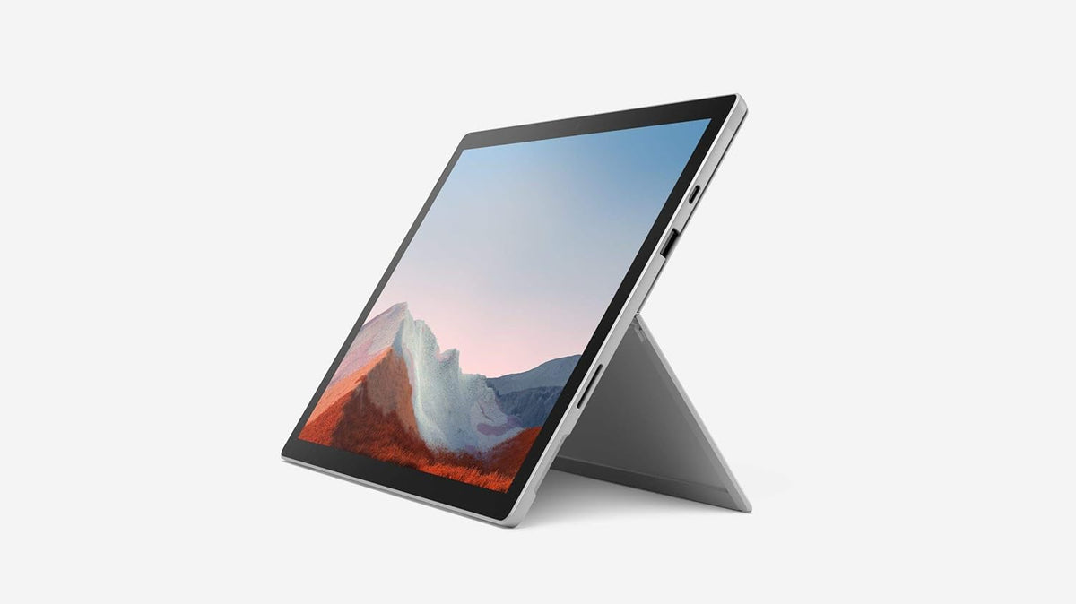 Microsoft Surface Pro 7 Plus platine 12,3 pouces reconditionné - Intel Core i7 1165G7 avec 16 Go RAM - SSD 512 Go Windows 10 Pro - Intel Iris Xe Graphics