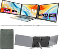 siaviala triple écran portable 14 pouces - Full HD 1080p format 16:9 surface mate - 60 Hz réponse 3 ms contraste 1000:1 - extension ultra fine pour PC 13,3 à 17,3 pouces
