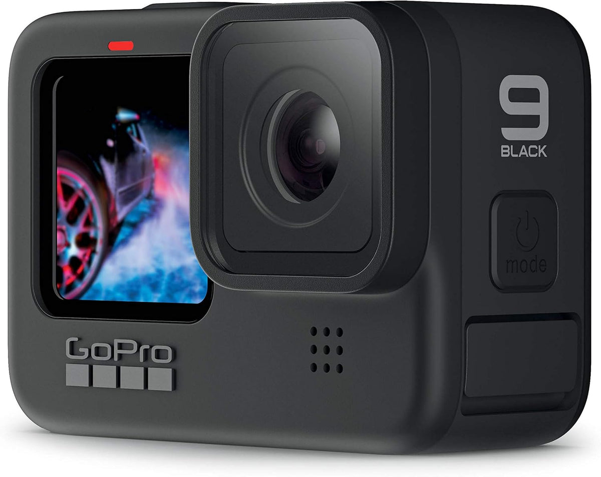 GoPro HERO9 Black caméra sport - vidéo 5K photo 20 MP - écran avant et tactile arrière 2,27 pouces - streaming 1080p webcam stabilisation modèle étanche