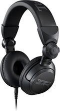 Technics EAH DJ1200 K Casque DJ professionnel noir - Transducteurs 40 mm CCAW et coques pivotantes 270 degrés - Léger pliable - Cordon amovible verrouillable jack 3,5 mm