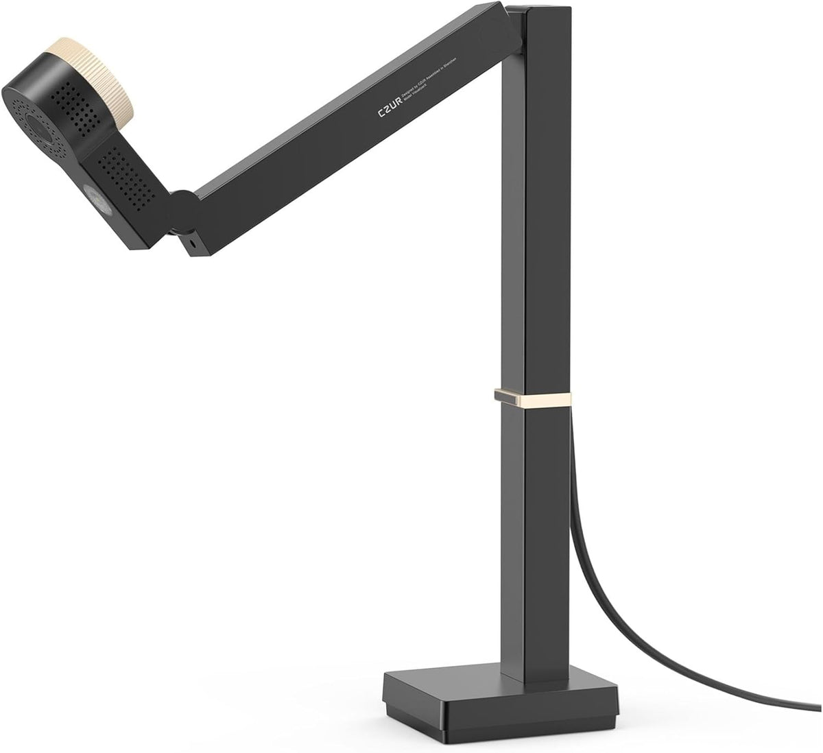 Caméra documents USB 4K 12 MP - Jusqu à 60 ips avec webcam intégrée - Lumière LED et microphone - Pour enseignement à distance présentation et diffusion en direct